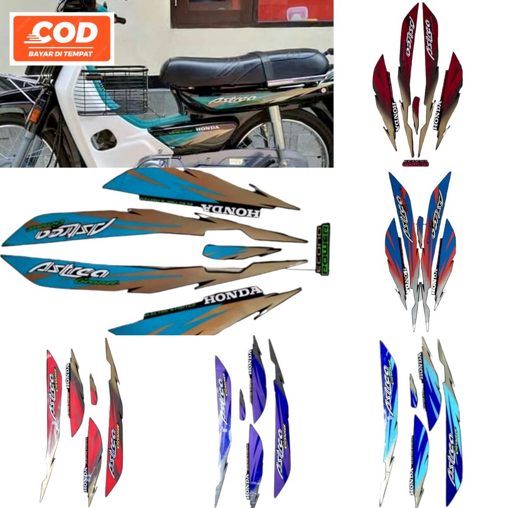 Striping Stiker Polet lis body Honda Astrea Grand Honda Astrea Grand Elegant Limited Edition 95 96 9