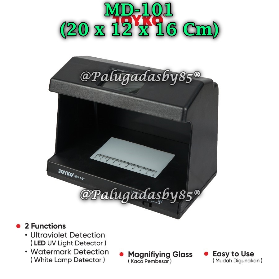 (1 Biji) GROSIR Counterfeit Money Detector JOYKO MD-101 / Alat Pendeteksi Uang Palsu MD-101 Joyko