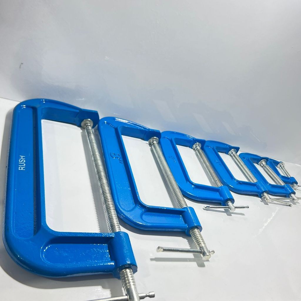 RUSH Klem C SATUAN 2 3 4 5 8 10 Inch - Catok Clamp Alat Jepit Penjepit