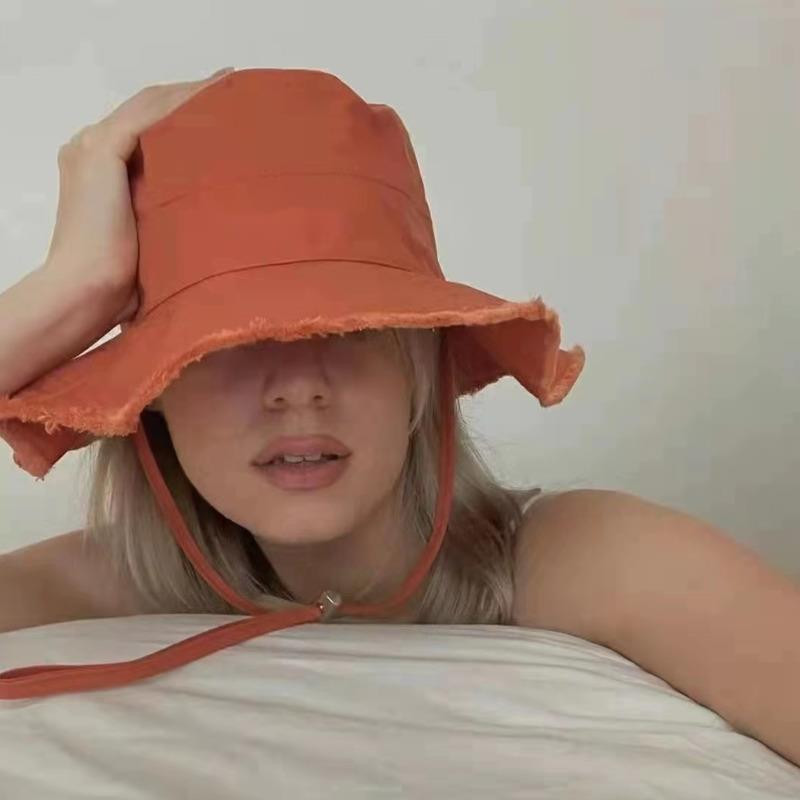 Vacation Shading Jacquemus Bucket Hats Ventilation Style Fisherman's Hat Personalized Letters Wide E