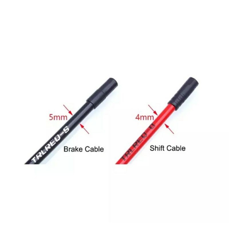 End Caps Cap Penutup Kondom Kabel Luar Outer Cable Sepeda Premium, Ukuran 4mm untuk Shifter dan 5mm 