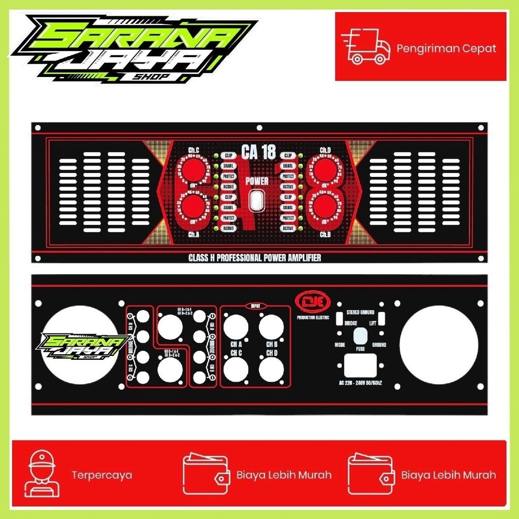 Bok power /Plat power 4 chanel Hard Case