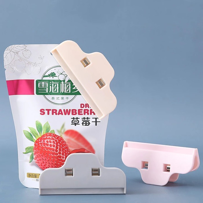 Klip Penjepit Bungkusan Snack Makanan Plastik Serbaguna Seal Sealing Bag Clips Sealer Kantong Makanan Jepitan Segel Kemasan Penjepit Bungkus Makanan Jepit Plastik Snack Sealer Food Klip Susu Whey Kacang Kue Bubuk Biskuit Sambel Minyak Buah Bumbu Roti