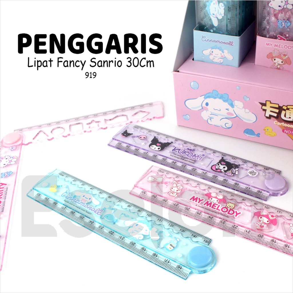 

Penggaris LIPAT 30CM Cutedool / Penngaris Lipat 919 Sansfriends