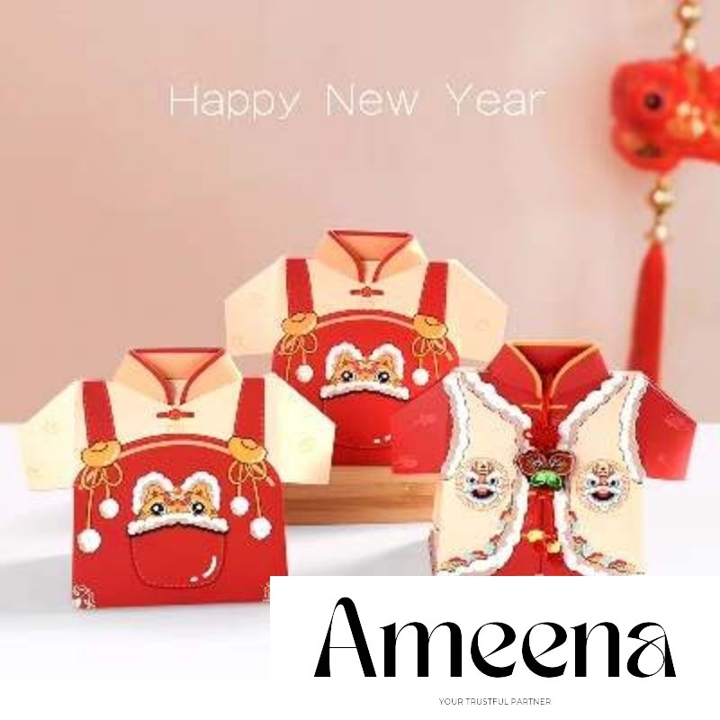 

Satuan- Box mini gift Imlek model baju/ Box Chinese New Year cute unik