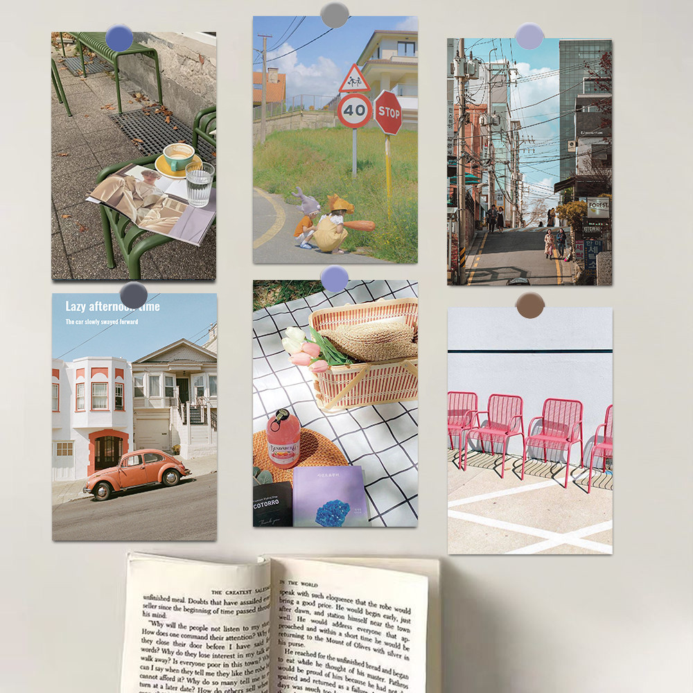 

10PCS Romantic Mark Posters Stickers Living Harajuku Photography Postcard Home Wall Home Living Decoration Art Pictures 10×15CM