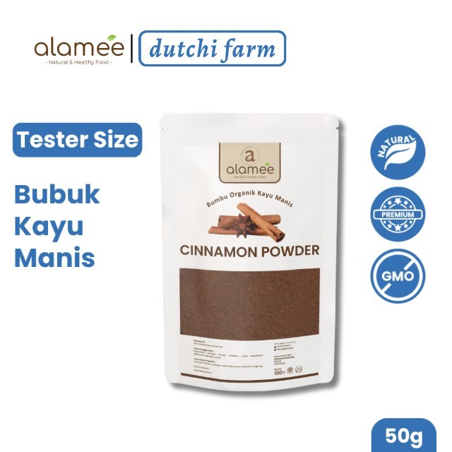 

ALAMEE Kayu Manis Bubuk Cinnamon Powder kayumanis Murni Asli Tanpa Campuran Bumbu Organik 50g Dutchi Farm