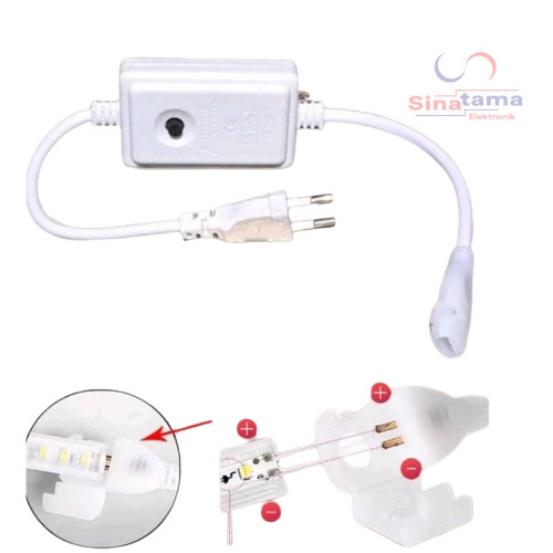 One_Flowers1 Socket (Rgb) Kabel Colokan Soket Lampu Strip Modul Rgb Led Smd 5050 Di Strip Biasa