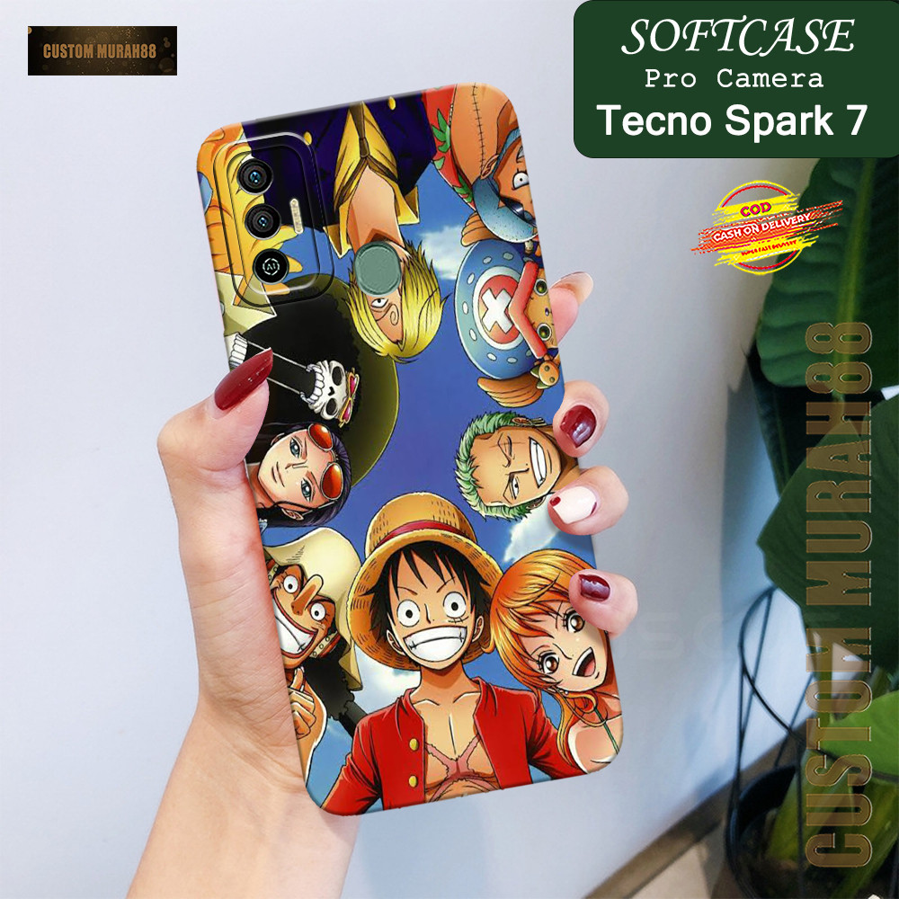 Case Tecno Spark 7 Terbaru - Fashion Case ANIME - Casing Hp Tecno Spark 7 - Softcase Pro Camera Tecn