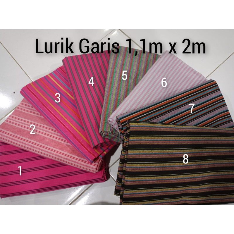 LURIK Kain Tenun Lurik Pink 1,1m * 2m