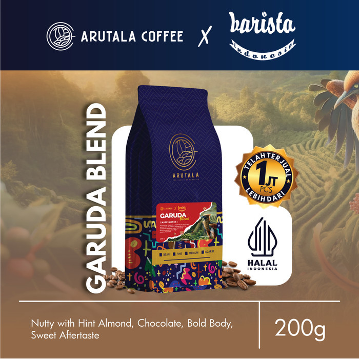 

[BIG SALE] ARUTALA x Barista Indonesia Garuda Blend 200 gram - Giling Halus