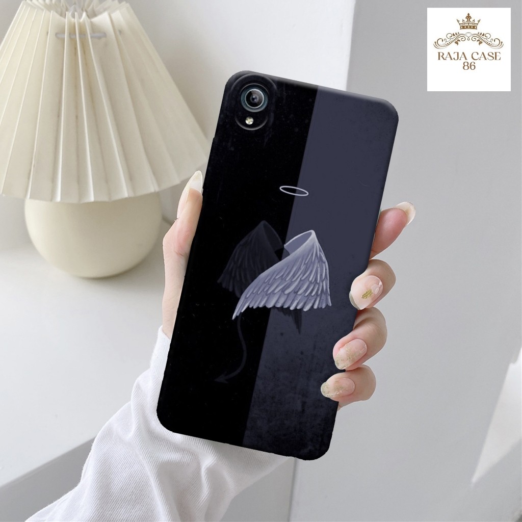 Softcase Vivo y91c - Rajacase-  Casing Vivo y91c - Motif case hitam putih - Vivo - Softcase Vivo y91