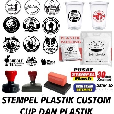 

Stempel Otomatis Stempel Gelas Cup Stempel Plastik Tinta Permanen Flas - Ukuran Kecil, Bentuk Bulat