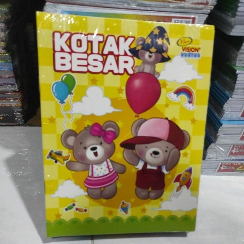 

Buku kotak besar vision per pack 10 buku