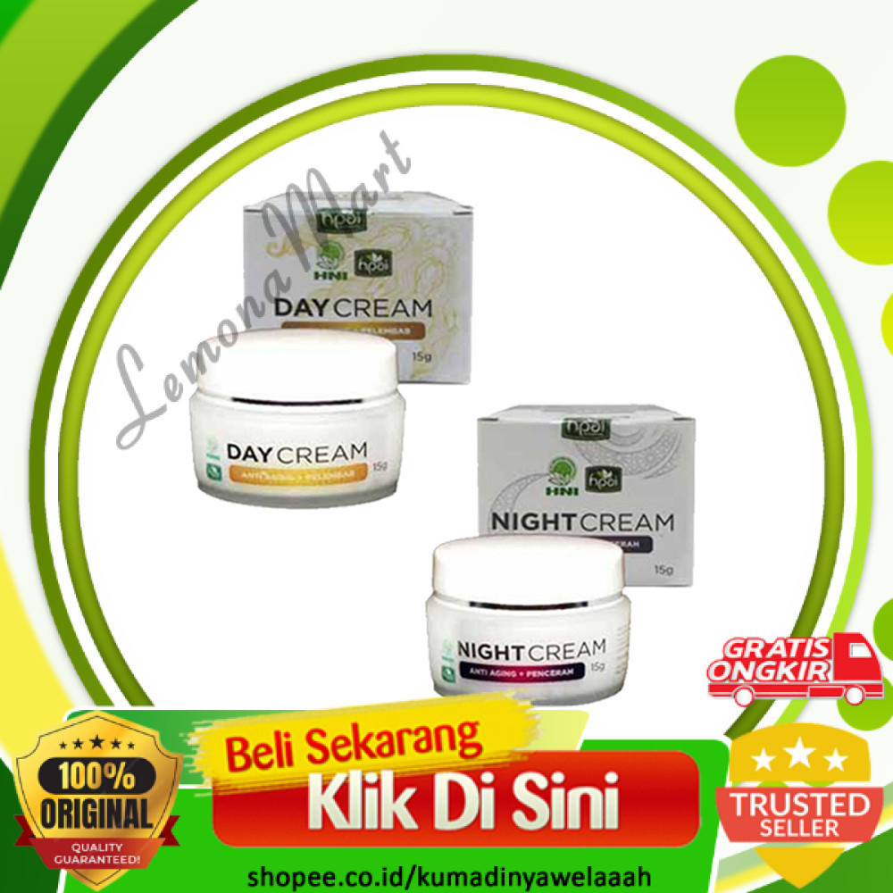 PAKET DAY & NIGHT CREAM HNI HPAI HK0-Lemonamart
