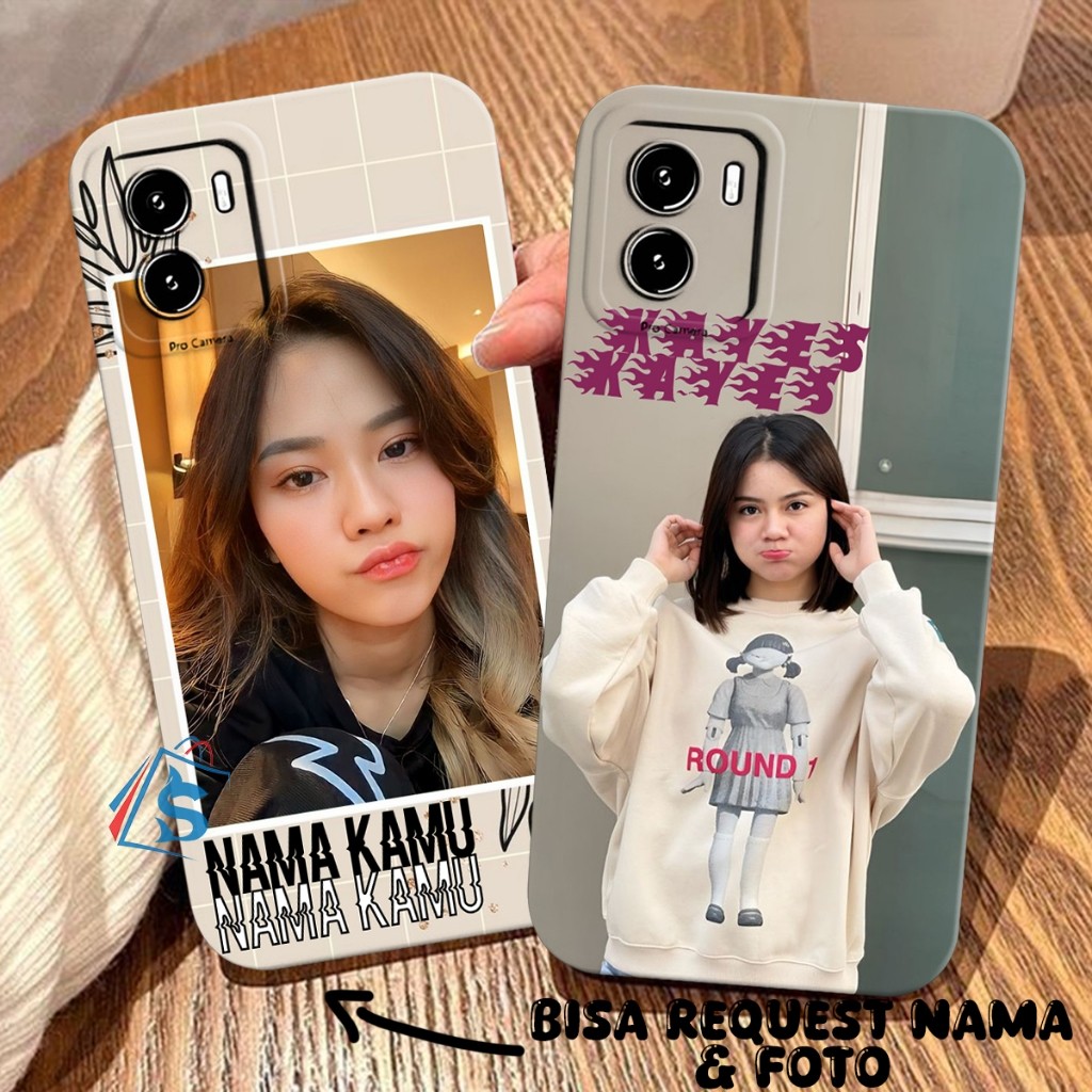 [SHARK CASE] Softcase Vivo Y15S Y01 Y15A Y01A Y91C Y1S Y16 CUSTOM FOTO DAN NAMA - Casing Kostum - Ca