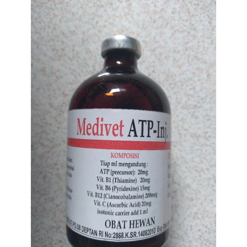 MEDIVET ATP 100 ml OBAT STAMINA HEWAN