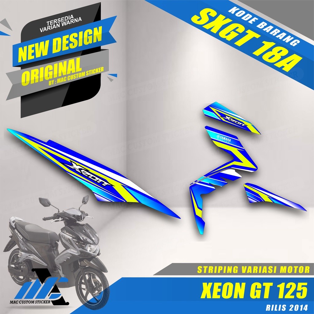 STRIPING VARIASI YAMAHA XEON GT 125 - STIKER VARIASI XEON GT 125 - BAHAN PREMIUM
