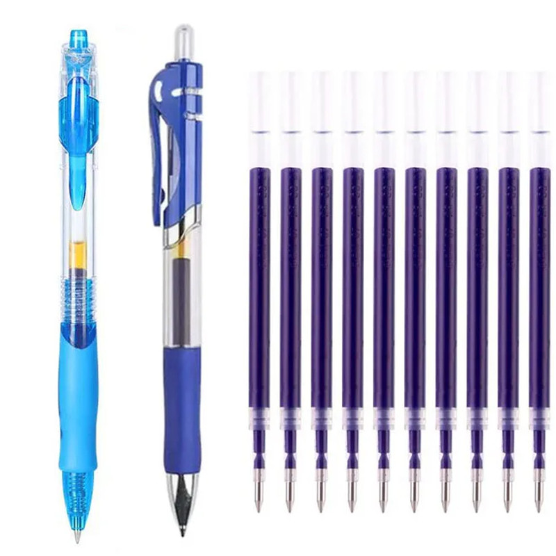 

Retractable Ballpoint Pen Large Capacity 0.5mm Ballpoint Pen Black/Red/Blue Replaceable Refill Stationery Office School Supplies
