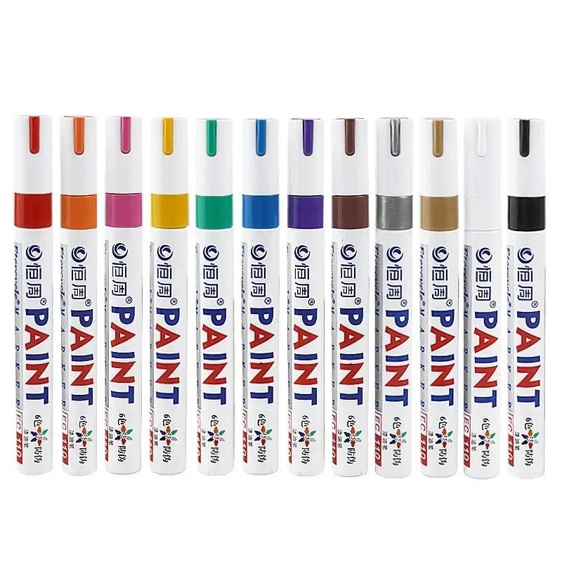 

1Pc Waterproof Car Paint Pen Auto Tyre Tire Tread CD Metal Permanent Car Wheel Tire Oily Painting Mark Pen Auto Rubber Marker