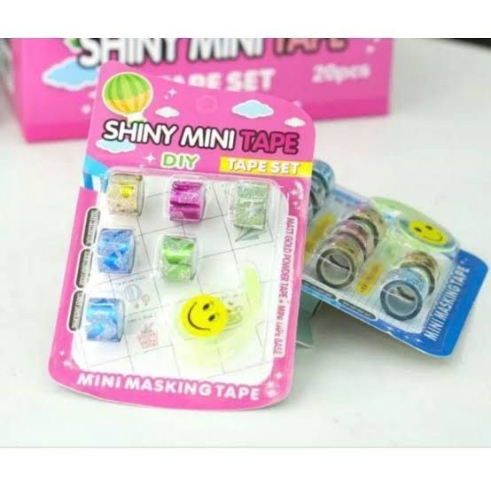 

MAINAN ISOLATIP KERTAS LUCU / SELOTIP WASHI TAPE / LAKBAN KECIL MOTIF HIASAN KADO