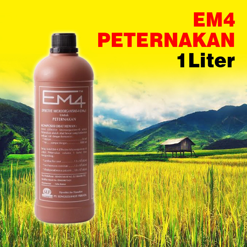 EM4 Ternak, Em4 peternakan, Em4 Coklat kemasan 1 liter