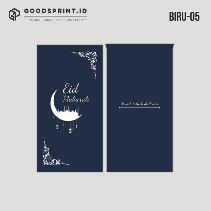 

AMPLOP THR PREMIUM | Angpao Lebaran Navy Angpau Idul Fitri isi 6 pcs - BIRU-05