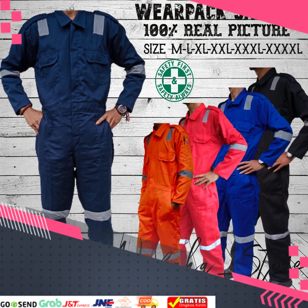 BAJU KEREN NYAMAN MURAH TERLARIS /TERLARIS M-4XL Wearpack Safety / Wearpack Langsungan / Wearpack Ke