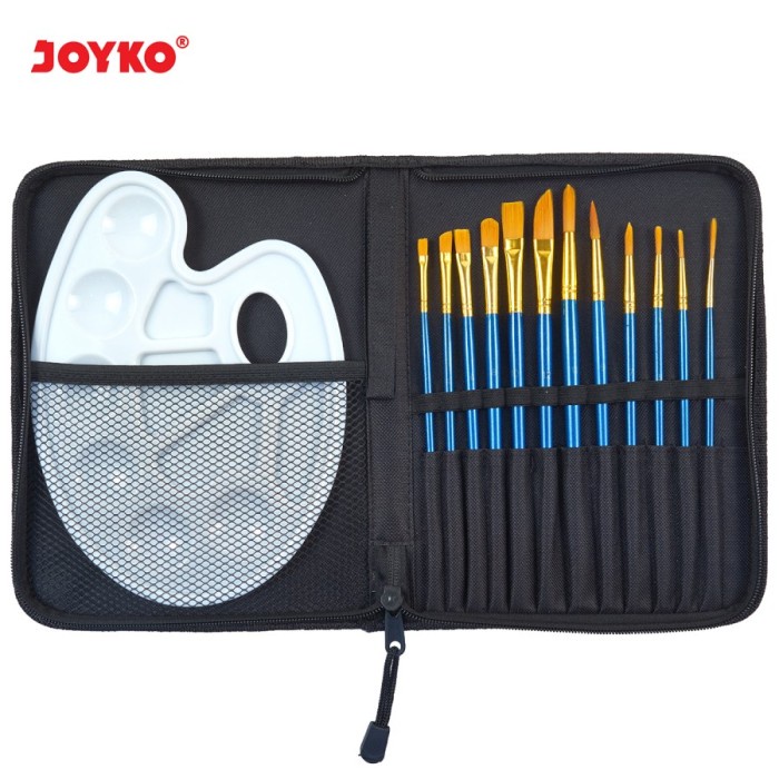 

[LD-0531] Art Brush Set Alat Lukis Kuas Cat Air Minyak Acrylic Joyko BRS-7