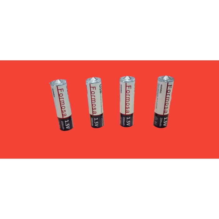 Baterai Cas Isi Uang 4pcs Formosa AA & AAA 1.5V Micro USB NiMh