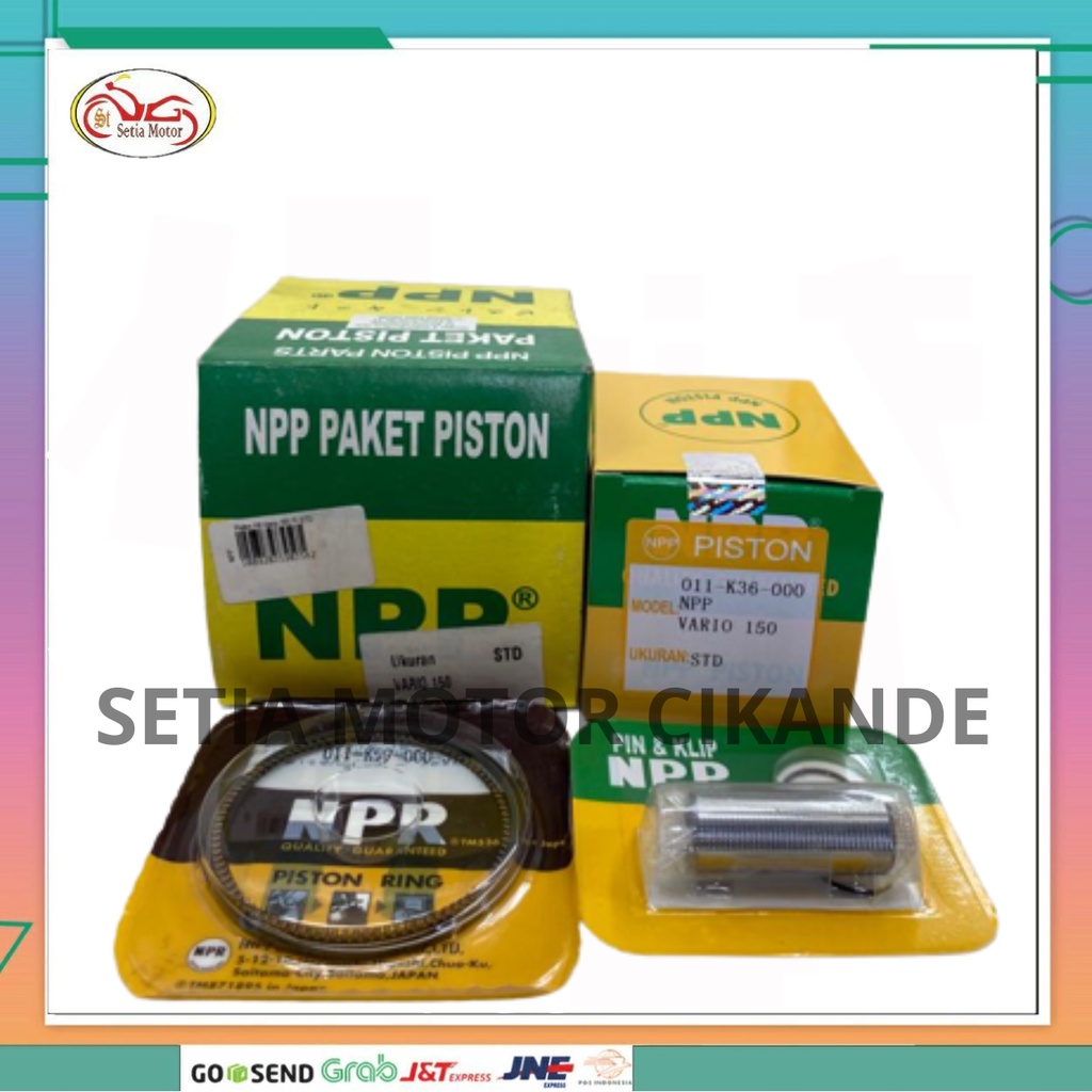 Piston Kit Seher Vario 150 Fi Oversize Os STD NPP