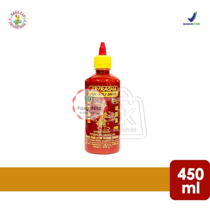 

Nang Fah Sriracha Sambal Cabe Merah Nangfah Hot Chili Sauce 450ml - FasyAnita Mart Denpasar