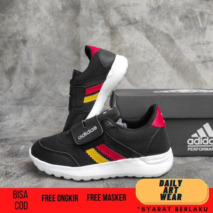 laris -SEPATU SEKOLAH ANAK LAKI LAKI/SEPATU ADIDAS ANAK PEREMPUAN HITAM POLOS - HITAM POLOS, 31