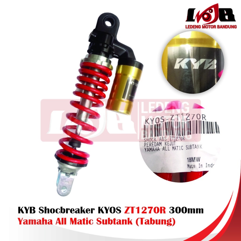 KYB Zeto Shockbreaker Tabung KYOS ZT1270R Yamaha All Matic 300mm