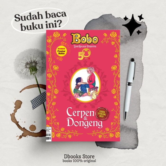 Majalah Bobo Spesial Edisi 50 Tahun Original Cerpen Dongeng - Bobo 50 Tahun