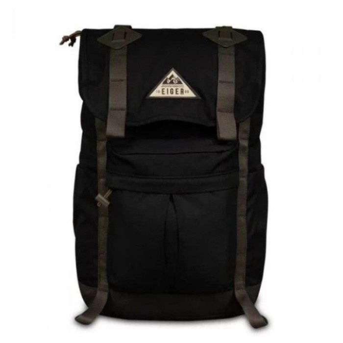 Tas Ransel Eiger Mileage Backpack 28L Daypack Pria wanita Outdoor - Hitam