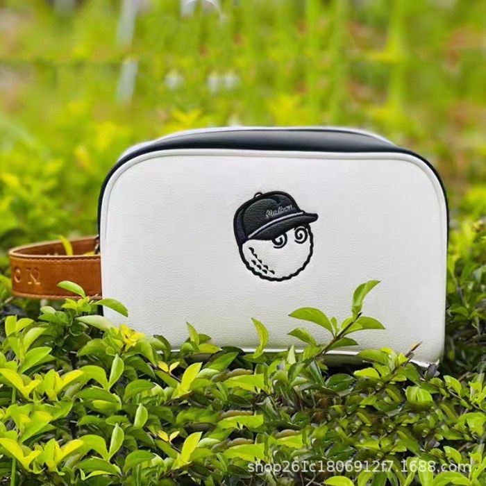 [New] MALBON Hand Bag Golf Premium Quality - Classic Pouch Bag Fashion - White