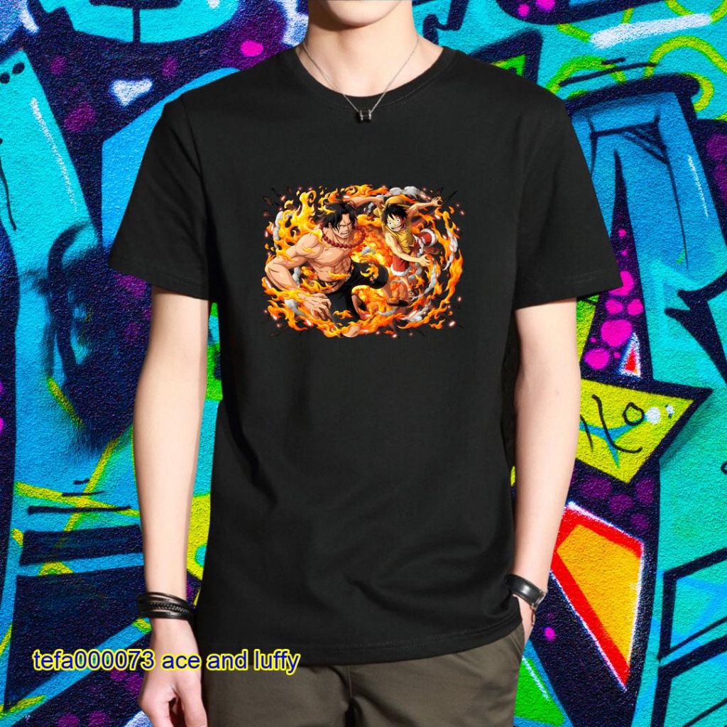 KAOS ONE PIECE KAOS ONE PIECE ORIGINAL KAOS LUFFY & ACE KAOS PRIA WANITA KAOS KATUN COMBED PREMIUM