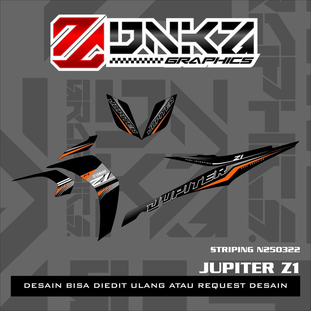 Stiker Jupiter Z1 Lagenda 115Z Jupiter RC Decal Striping Jupiter Z1 Premium Racing STN250322 DNKZ