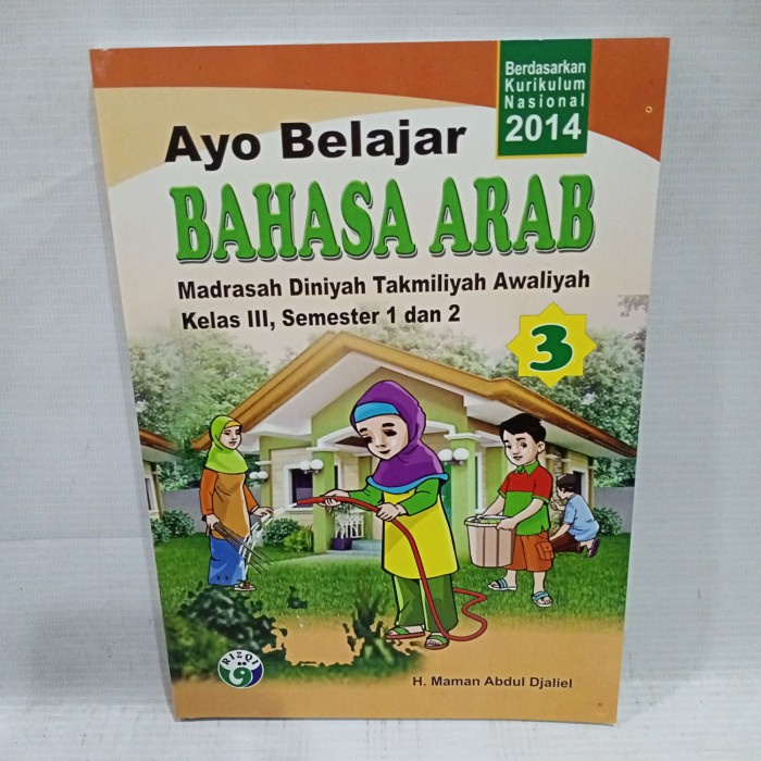 buku ayo belajar bahasa Arab kelas 3 mdta