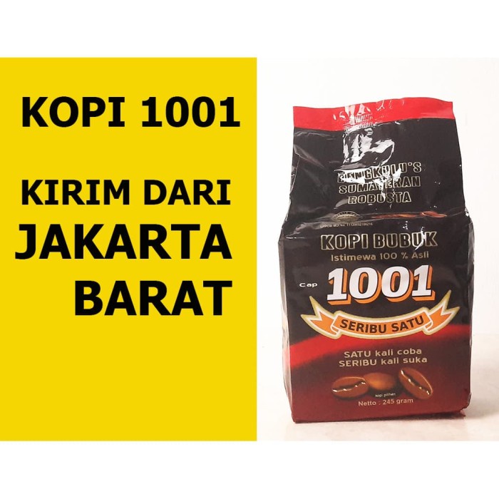 

✨PROMO✨ -kirim dari Jakarta - kopi 1001 asli bengkulu bubuk 245 graM