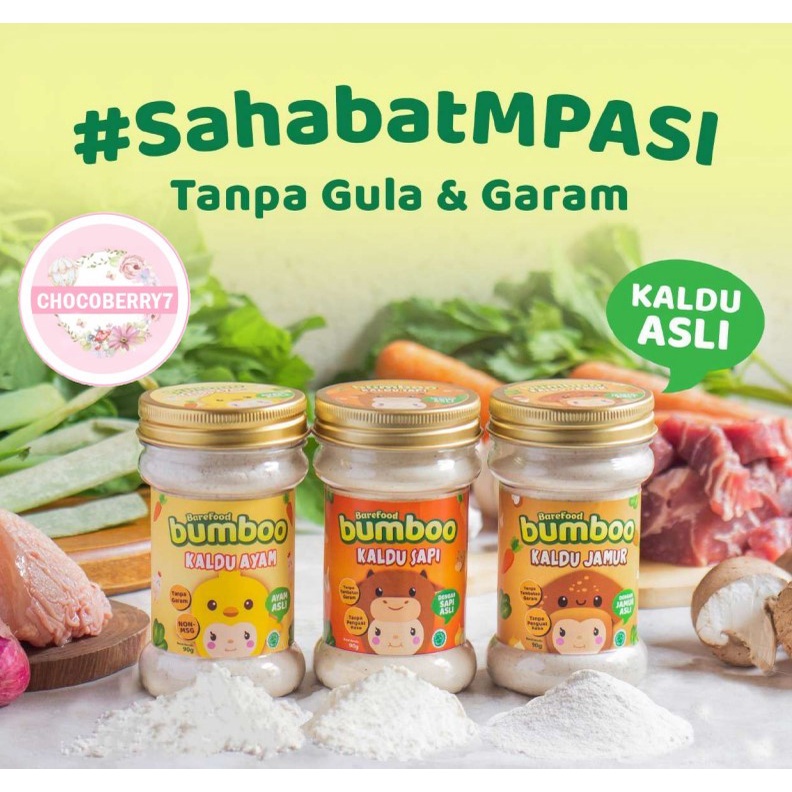 

BUMBOO Kaldu Anak MPASI No MSG Tanpa Gula & Garam Kaldu Ayam Jamur Sapi - MinorGrand