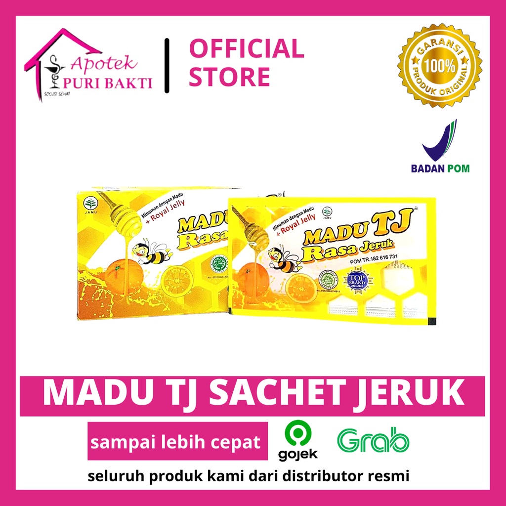 

Madu TJ Rasa Jeruk 12 Sachet