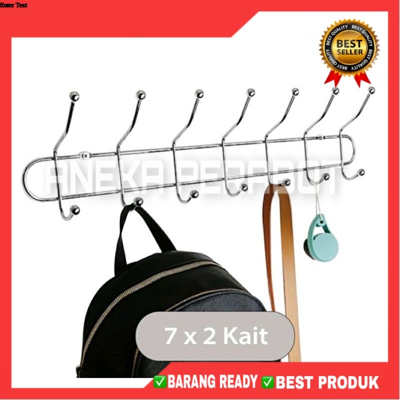 [AP] KAPSTOK / GANTUNGAN BESI STAINLESS TERLARIS