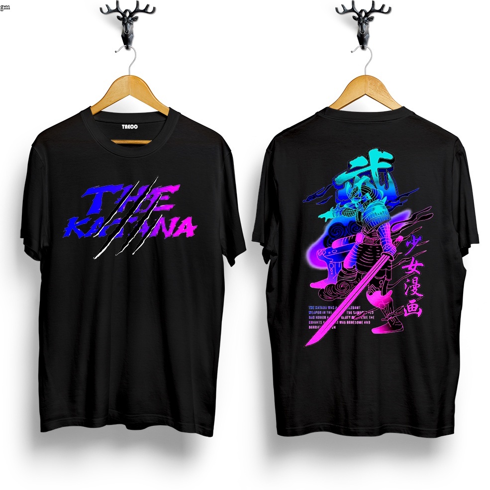 Baju kaos Distro Jepang THE KATANA / KAOS SAMURAI / kaos viral terbaru