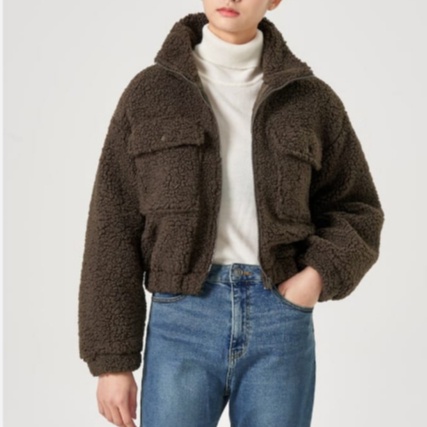 JAKET BULU 8SECOND CROP FULL ZIPEER KERUT BAWAH