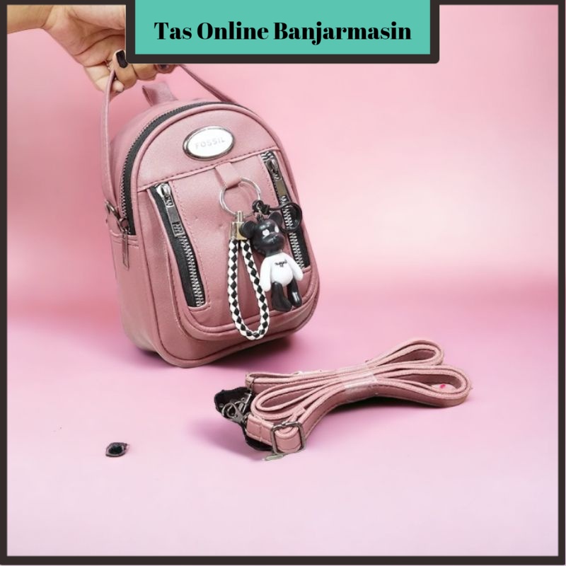 Tas Online Banjarmasin MINIXO 3 - Tas Ransel Wanita Mini Sudah Termasuk Box