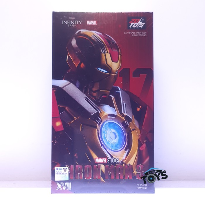 ZD Toys Marvel Licensed 1/10 Iron Man 3 MK Mark 17 XVII Heartbreaker