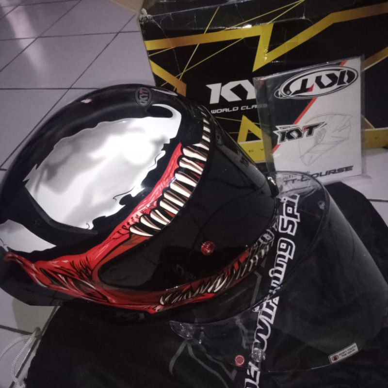 helm fullface kyt TTC VENOM bonus visor