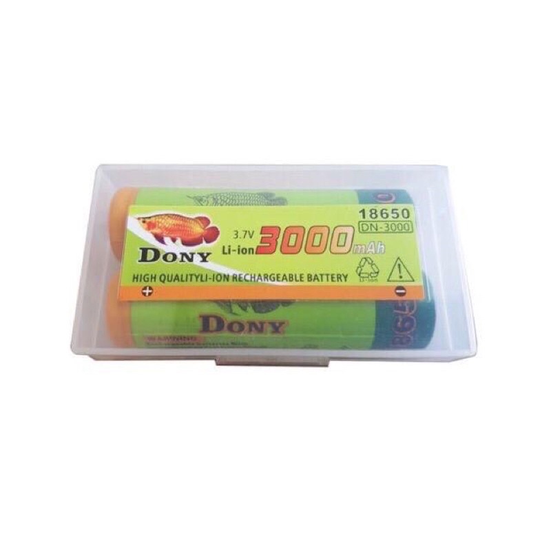 SEPASANG BATERAI BATRAI BATRE CAS CHARGE DONY 3000mAh ORIGINAL 3,7V 3.7 V 18650